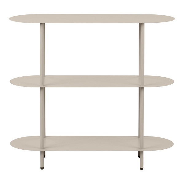 Regał metalowy Rieti House Nordic na książki loftowy piaskowy 90 cm ( Rozmiar: uniwersalny )