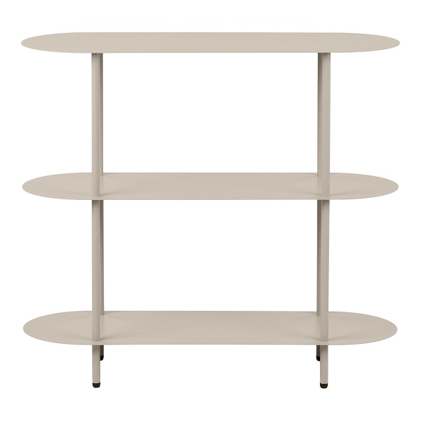 Regał metalowy Rieti House Nordic na książki loftowy piaskowy 90 cm ( Rozmiar: uniwersalny )