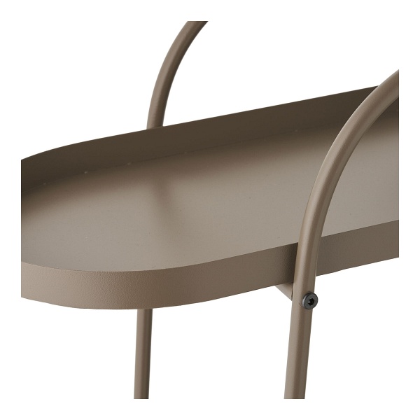 Empoli metalowy wózek barowy na kółkach dwupoziomowy loftowy do jadalni ( Rozmiar: uniwersalny )