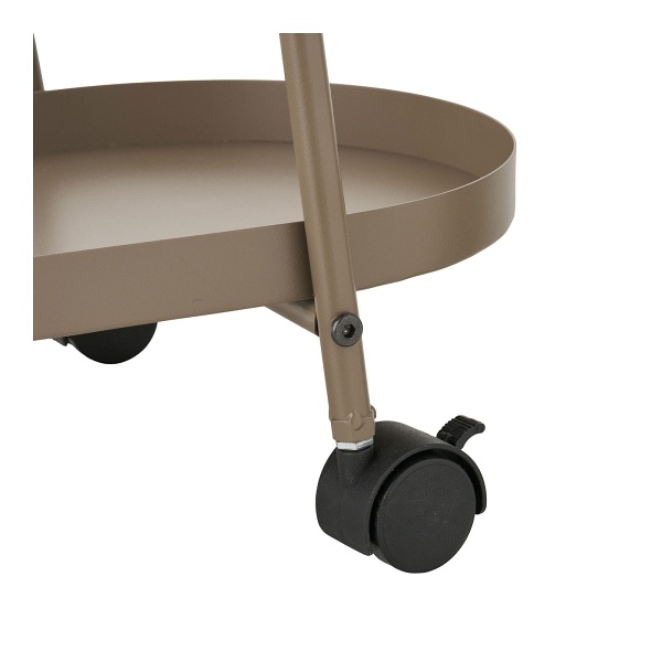 Empoli metalowy wózek barowy na kółkach dwupoziomowy loftowy do jadalni ( Rozmiar: uniwersalny )