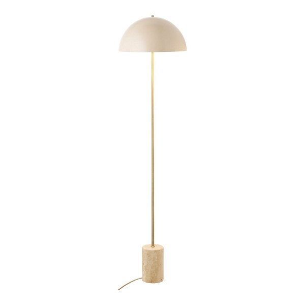 Lampa stojąca Sheffield marmurowa beżowa glamour do salonu 155 cm ( Rozmiar: uniwersalny )