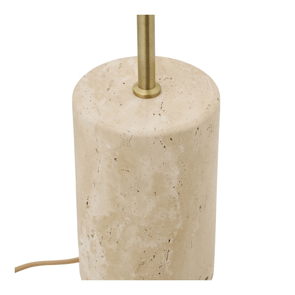 Lampa stojąca Sheffield marmurowa beżowa glamour do salonu 155 cm ( Rozmiar: uniwersalny )