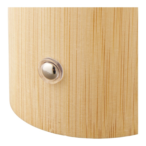 Lampka nocna LED Stafford akumulatorowa bambusowa do sypialni biała ( Rozmiar: uniwersalny )