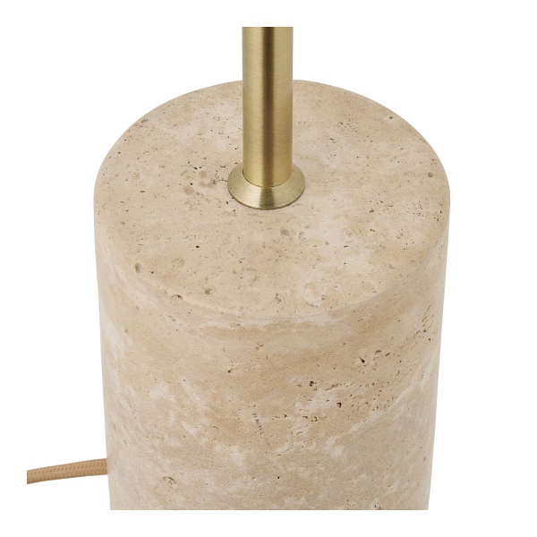 Lampa stołowa Sheffield marmurowa beżowa glamour do salonu i sypialni ( Rozmiar: uniwersalny )