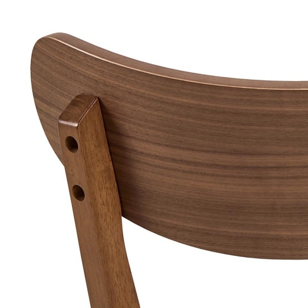 Actona Roxby krzesło drewniane do jadalni orzech nowoczesne ( Rozmiar: uniwersalny )