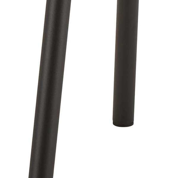 Krzesło Esra Actona do jadalni tapicerowane terracotta na czarnych nogach ( Rozmiar: uniwersalny )