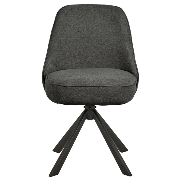 Krzesło tapicerowane Carlton obrotowe do jadalni i salonu czarne Actona ( Rozmiar: uniwersalny )