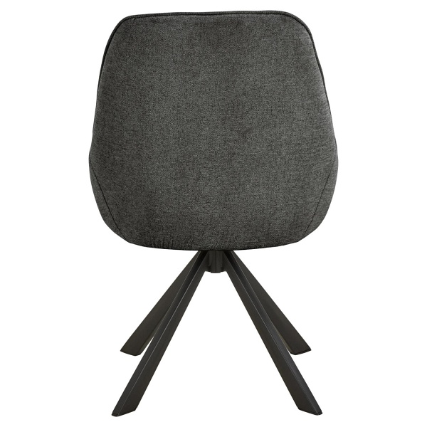 Krzesło tapicerowane Carlton obrotowe do jadalni i salonu czarne Actona ( Rozmiar: uniwersalny )