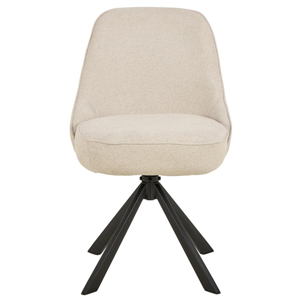 Krzesło Carlton obrotowe beżowe tapicerowane do jadalni Actona ( Rozmiar: uniwersalny )