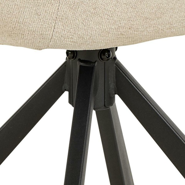 Krzesło Carlton obrotowe beżowe tapicerowane do jadalni Actona ( Rozmiar: uniwersalny )