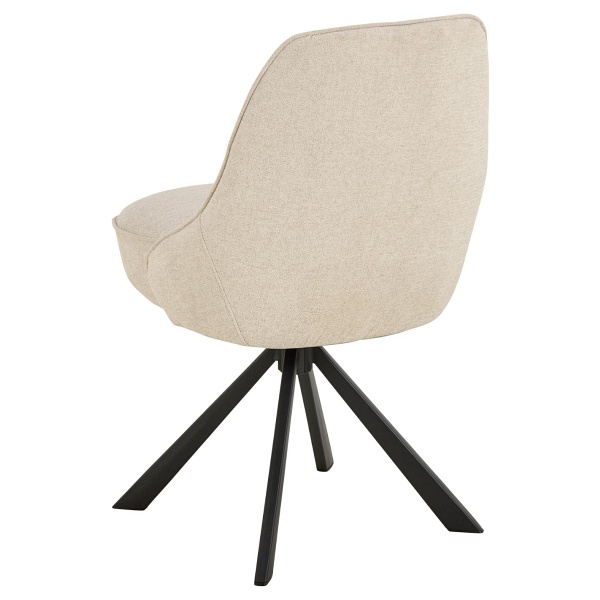 Krzesło Carlton obrotowe beżowe tapicerowane do jadalni Actona ( Rozmiar: uniwersalny )