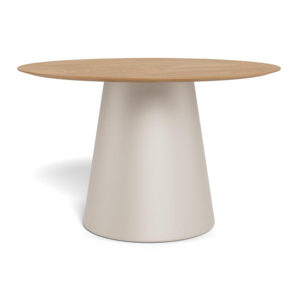 Stół okragły Soli 120cm dąb/kaszmir ( Rozmiar: uniwersalny )