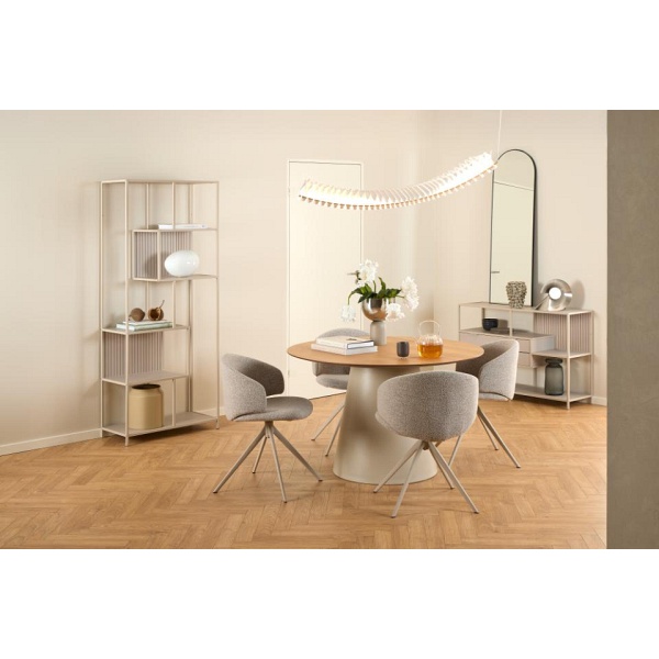 Stół okragły Soli 120cm dąb/kaszmir ( Rozmiar: uniwersalny )