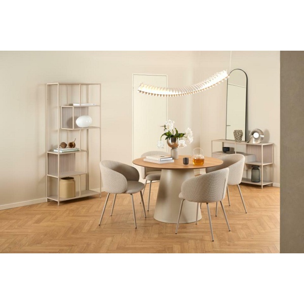 Stół okragły Soli 120cm dąb/kaszmir ( Rozmiar: uniwersalny )