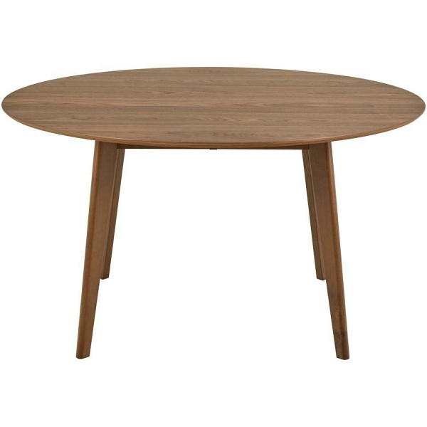 Stół okrągły Roxby 140 cm orzech do jadalni kuchni salonu ( Rozmiar: uniwersalny )