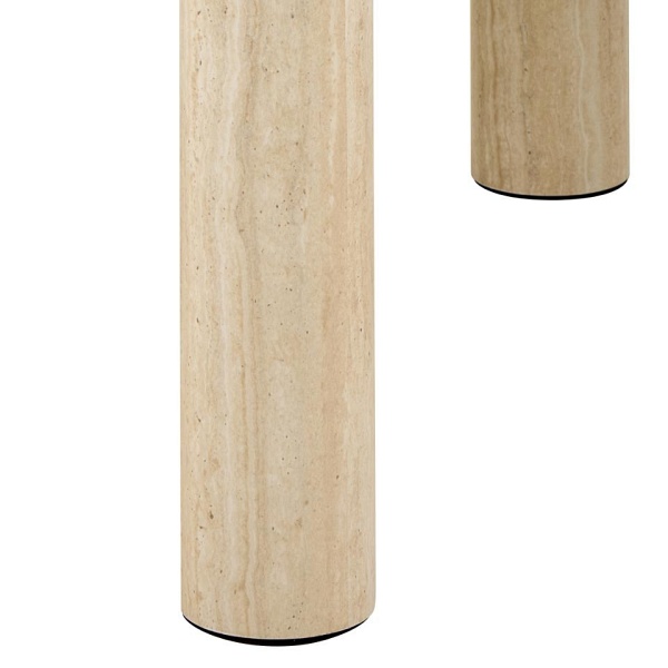 Stolik kawowy Solano 60x60 beżowy trawertyn nowoczesny do salonu ( Rozmiar: uniwersalny )