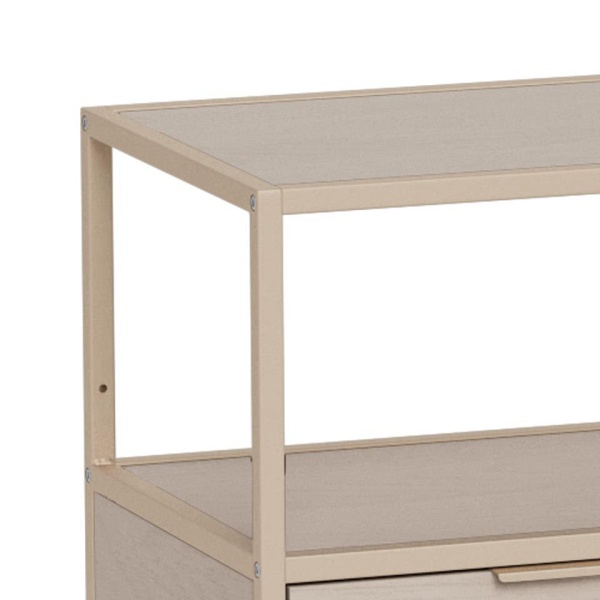 Regał loftowy Seaford V Actona na książki z szufladami kaszmir ( Rozmiar: uniwersalny )