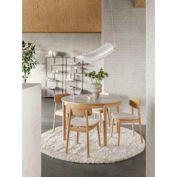 Regał loftowy Seaford II Actona beżowy na książki do salonu 77 cm ( Rozmiar: uniwersalny )