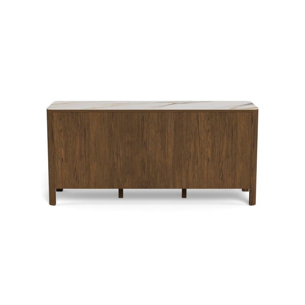 Komoda Southampton 160 cm nowoczesna z szufladami dąb dymiony do salonu ( Rozmiar: uniwersalny )