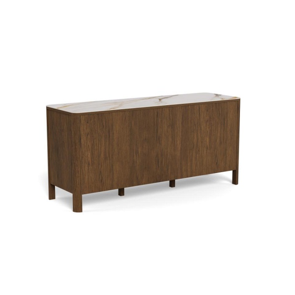 Komoda Southampton 160 cm nowoczesna z szufladami dąb dymiony do salonu ( Rozmiar: uniwersalny )