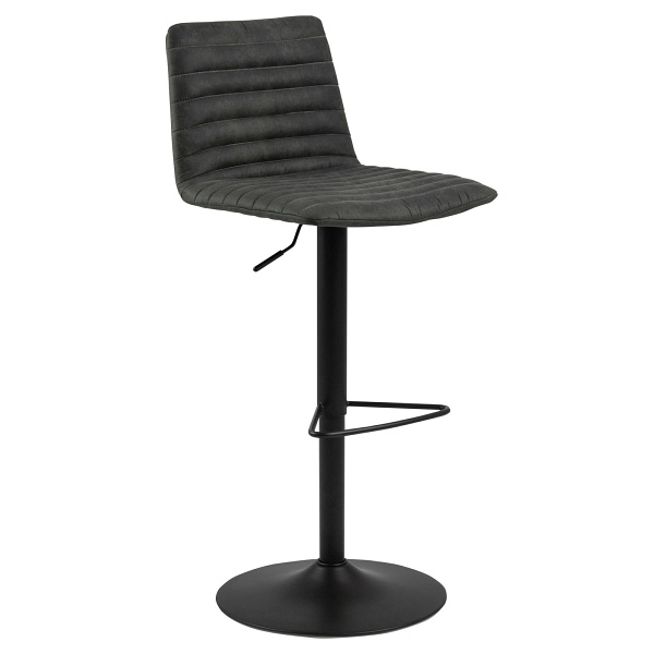 Hoker Kimmy antracytowy obrotowy z oparciem regulowany do kuchni ( Rozmiar: uniwersalny )