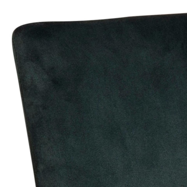 Actona Demina krzesło do jadalni tapicerowane welur zielone ( Rozmiar: uniwersalny )