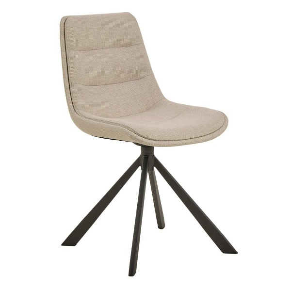 Krzesło Adisa beżowe obrotowe nowoczesne do jadalni i salonu ( Rozmiar: uniwersalny )