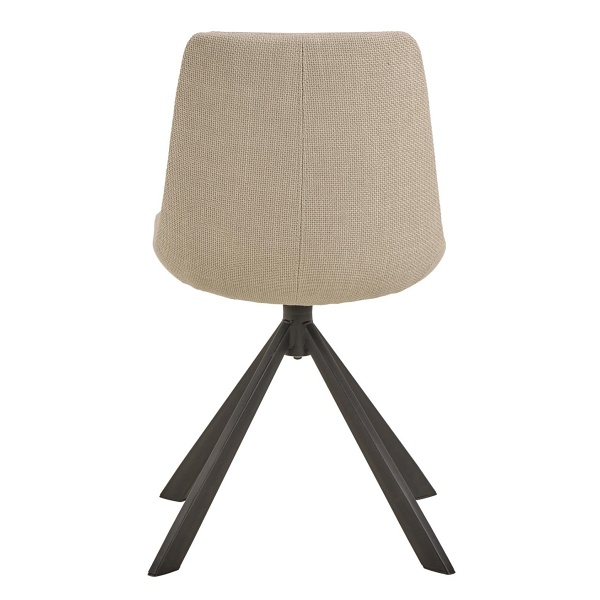 Krzesło Adisa beżowe obrotowe nowoczesne do jadalni i salonu ( Rozmiar: uniwersalny )