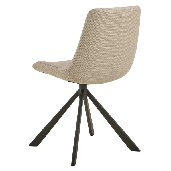 Krzesło Adisa beżowe obrotowe nowoczesne do jadalni i salonu ( Rozmiar: uniwersalny )