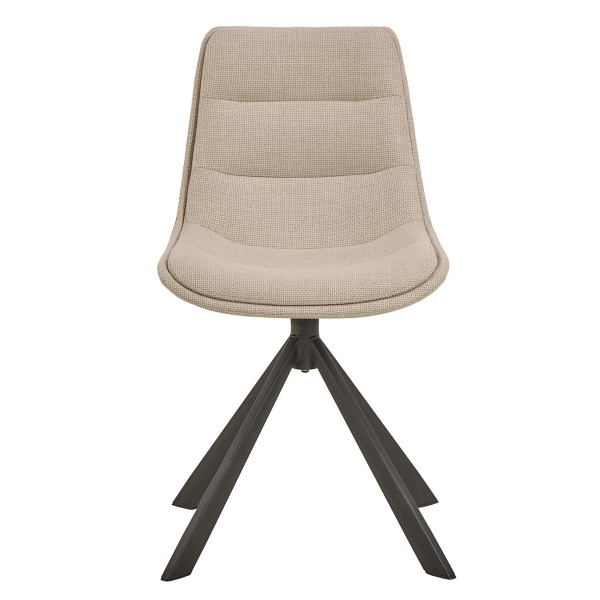 Krzesło Adisa beżowe obrotowe nowoczesne do jadalni i salonu ( Rozmiar: uniwersalny )