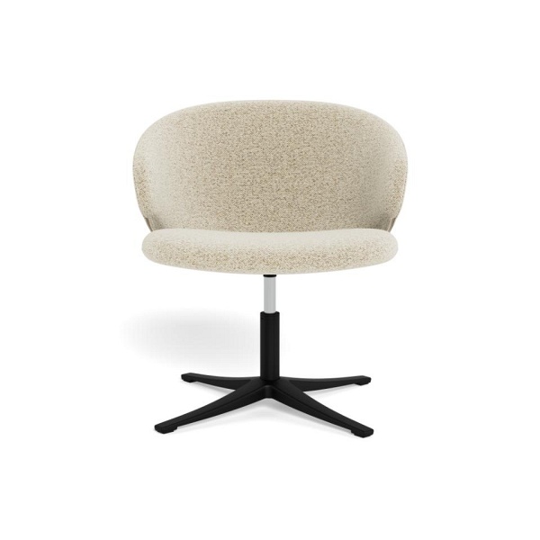 Fotel kubełkowy Ella obrotowy beżowy do salonu i jadalni nowoczesny ( Rozmiar: uniwersalny )