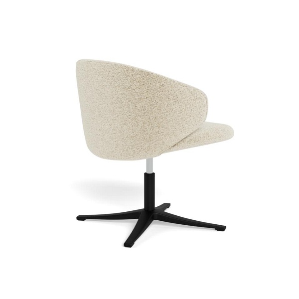 Fotel kubełkowy Ella obrotowy beżowy do salonu i jadalni nowoczesny ( Rozmiar: uniwersalny )