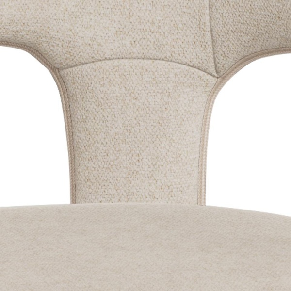 Krzesło Cole beżowe tapicerowane z podłokietnikami do jadalni Actona ( Rozmiar: uniwersalny )