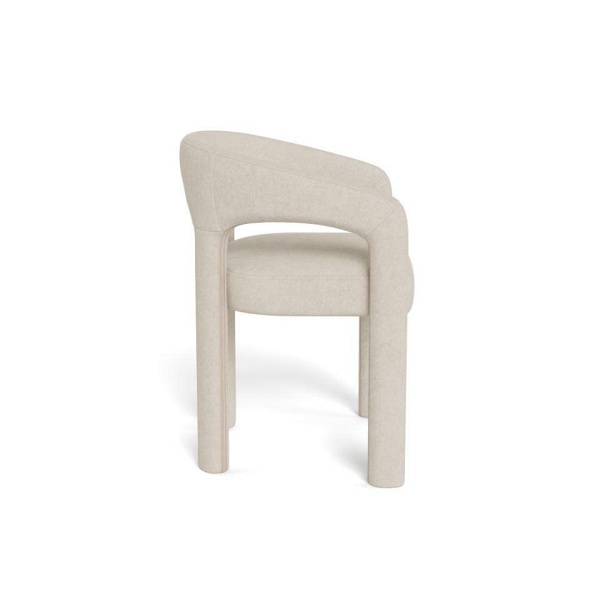 Krzesło Cole beżowe tapicerowane z podłokietnikami do jadalni Actona ( Rozmiar: uniwersalny )