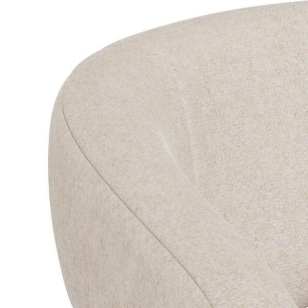 Krzesło Cole beżowe tapicerowane z podłokietnikami do jadalni Actona ( Rozmiar: uniwersalny )