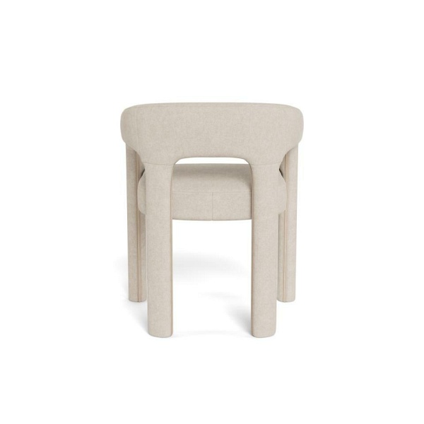 Krzesło Cole beżowe tapicerowane z podłokietnikami do jadalni Actona ( Rozmiar: uniwersalny )