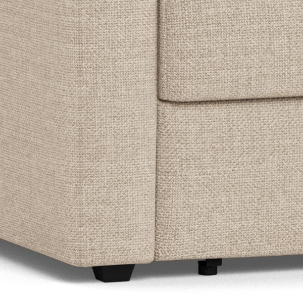 Fotel rozkładany do spania Fleury beżowy aksamitny do salonu ( Rozmiar: uniwersalny )