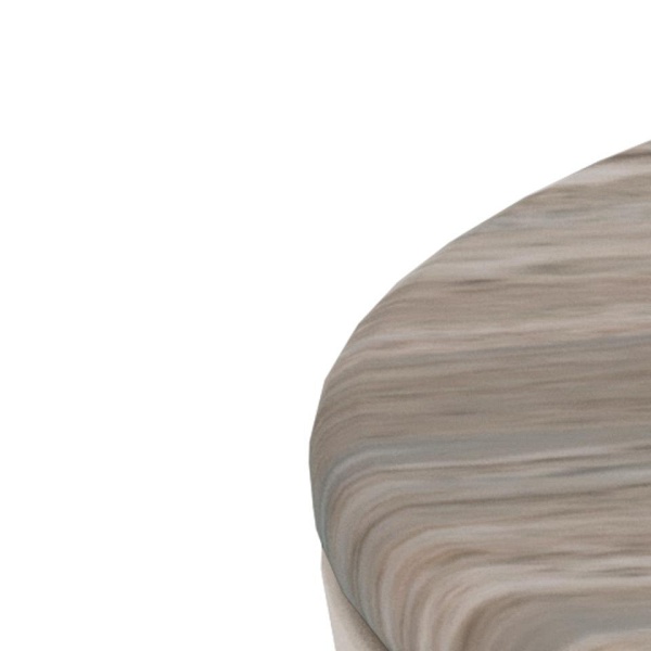 Stolik kawowy Cangas okrągły 80 cm szary marmurowy nowoczesny do salonu ( Rozmiar: uniwersalny )