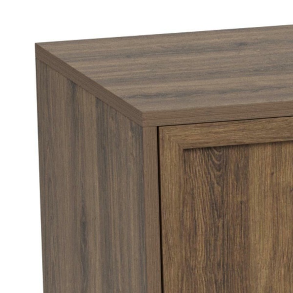 Komoda Palmdale dąb dymiony nowoczesna na czarnych nóżkach 80 cm ( Rozmiar: uniwersalny )