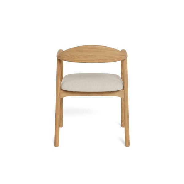 Krzesło do jadalni Addi Actona skandynawskie beżowe dąb z podłokietnikami ( Rozmiar: uniwersalny )