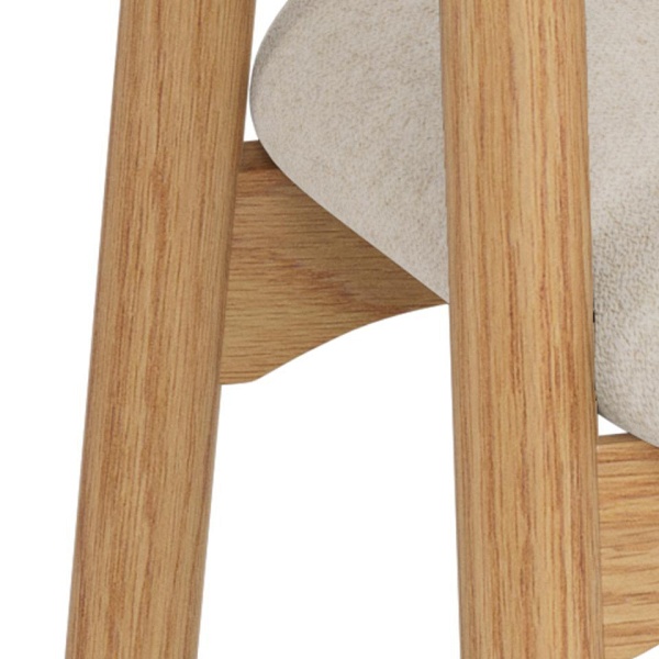 Krzesło do jadalni Addi Actona skandynawskie beżowe dąb z podłokietnikami ( Rozmiar: uniwersalny )