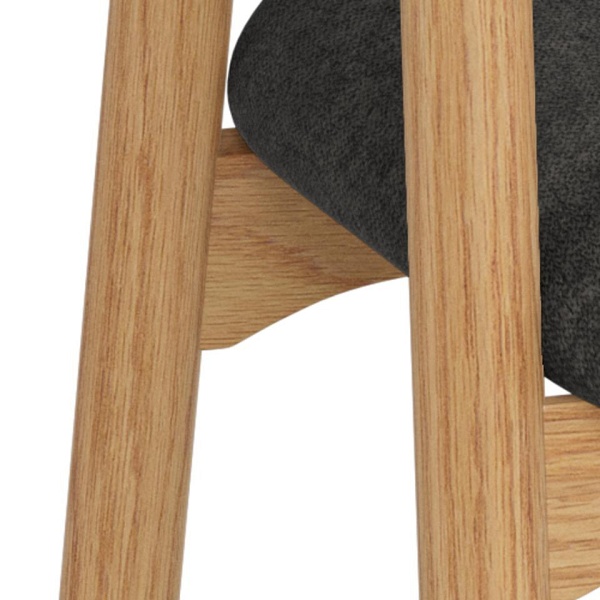 Actona Addi krzesło do jadalni skandynawskie szare z podłokietnikami ( Rozmiar: uniwersalny )