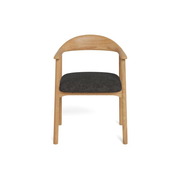 Actona Addi krzesło do jadalni skandynawskie szare z podłokietnikami ( Rozmiar: uniwersalny )