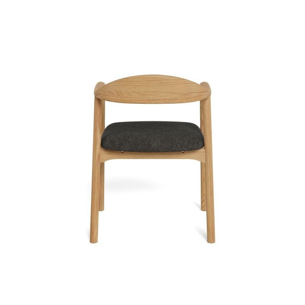 Actona Addi krzesło do jadalni skandynawskie szare z podłokietnikami ( Rozmiar: uniwersalny )