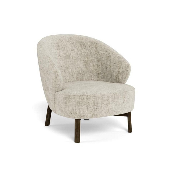 Fotel wypoczynkowy Darlene beżowy aksamitny do salonu skandynawski ( Rozmiar: uniwersalny )