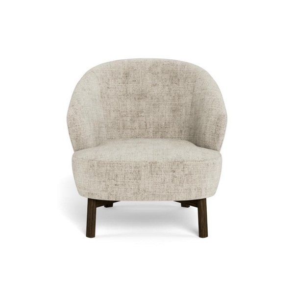 Fotel wypoczynkowy Darlene beżowy aksamitny do salonu skandynawski ( Rozmiar: uniwersalny )