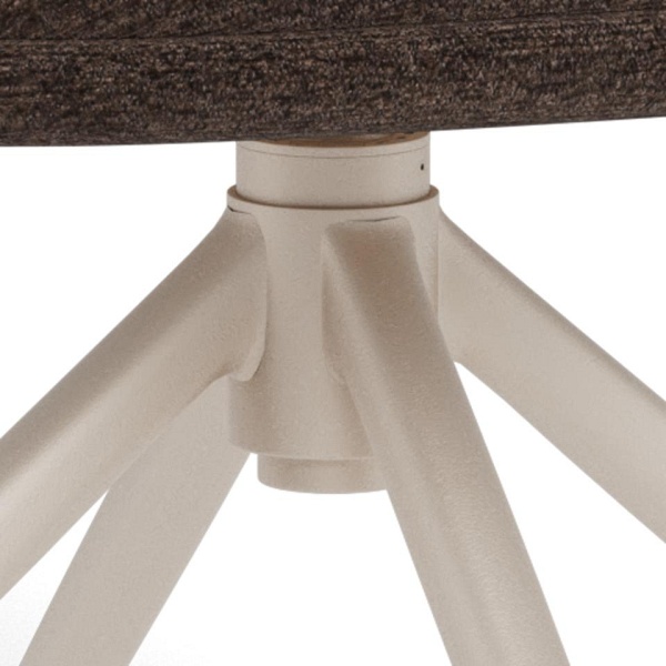 Actona Adia krzesło obrotowe do jadalni tapicerowane brązowe ( Rozmiar: uniwersalny )