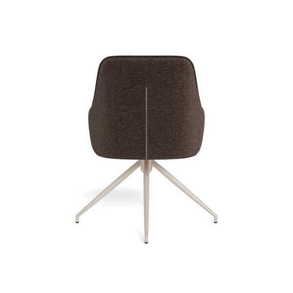 Actona Adia krzesło obrotowe do jadalni tapicerowane brązowe ( Rozmiar: uniwersalny )