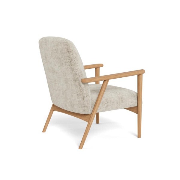 Fotel wypoczynkowy Auckland beżowy skandynawski aksamitny do salonu ( Rozmiar: uniwersalny )