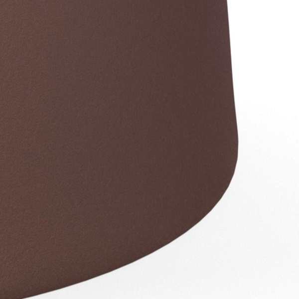 Stolik kawowy Ferrol okrągły marmurowy brązowy 80 cm do salonu ( Rozmiar: uniwersalny )